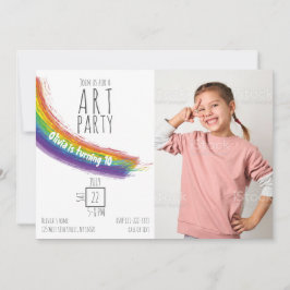 Kleur Art Party Verjaardag Kaart