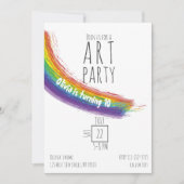Kleur Art Party Verjaardag Kaart (Voorkant)