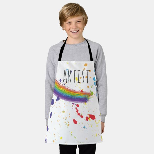 Kleur Art Party Verjaardag Schort (Gedragen)
