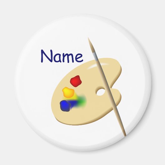 Kleur artiest palet magneet (Voorkant)