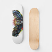 Kleur Barn Owl Persoonlijk Skateboard (Voorkant)