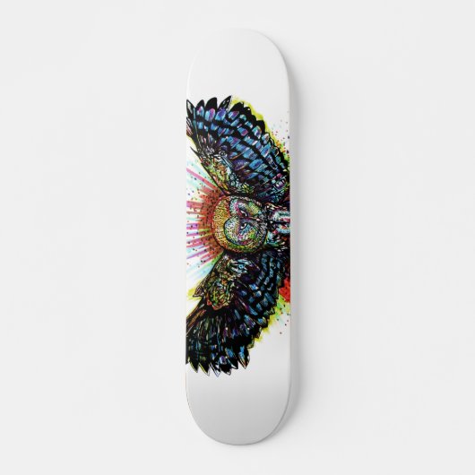 Kleur Barn Owl Persoonlijk Skateboard (Voorkant)