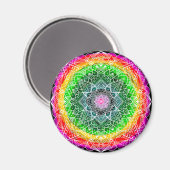 Kleur barst Rainbow Prism Mandala Magneet (Voorkant / Achterkant)