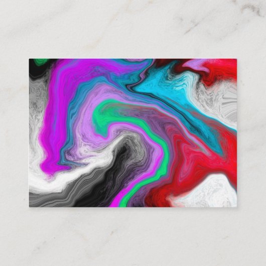 Kleur barst wervelkolom visitekaartje (Achterkant)