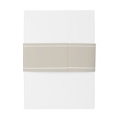 Kleur Bewerkbaar Greige Minimalistisch Uitnodigingen Wikkel (Achterkant Voorbeeld)
