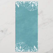 Kleur Bewerkbare Achtergrond Waterverf Bruiloft Me Menu (Achterkant)