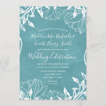 Kleur bewerkbare Floral Spring bruiloft uitnodigin