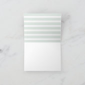 Kleur bewerkbare minimalistische moderne bruiloft  bedankkaart (Binnen)