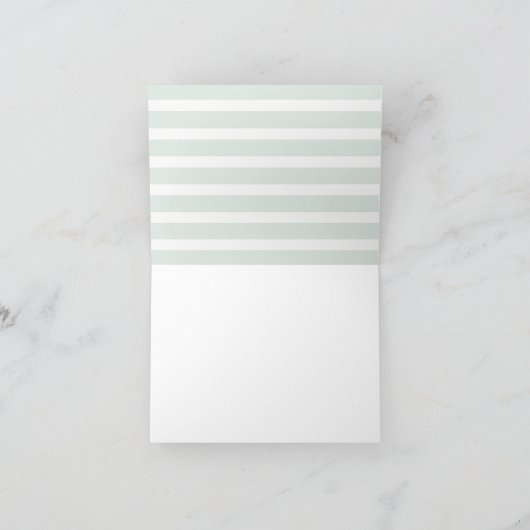 Kleur bewerkbare minimalistische moderne bruiloft  bedankkaart (Binnen)