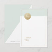 Kleur bewerkbare minimalistische moderne bruiloft notitiekaartje (Voorkant / Achterkant)