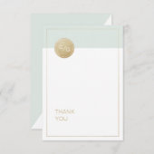 Kleur bewerkbare minimalistische moderne bruiloft  notitiekaartje (Voorkant / Achterkant)