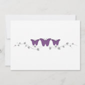 Kleur bewerkbare vlinder Sla de datumfoto op Save The Date (Achterkant)