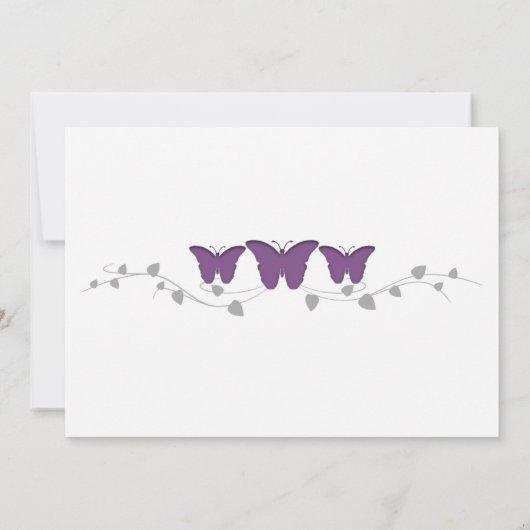 Kleur bewerkbare vlinder Sla de datumfoto op Save The Date (Achterkant)