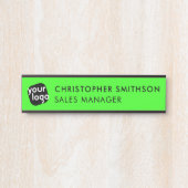 Kleur bewerken & Uw Logo Bord toevoegen Veranderli Deurbordje (Voorkant)