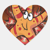 Kleur bij uitvoering hart sticker (Voorkant)