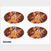 Kleur bij uitvoering ovale sticker (Vel)