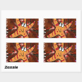 Kleur bij uitvoering rechthoekige sticker (Vel)