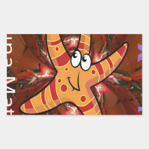 Kleur bij uitvoering rechthoekige sticker