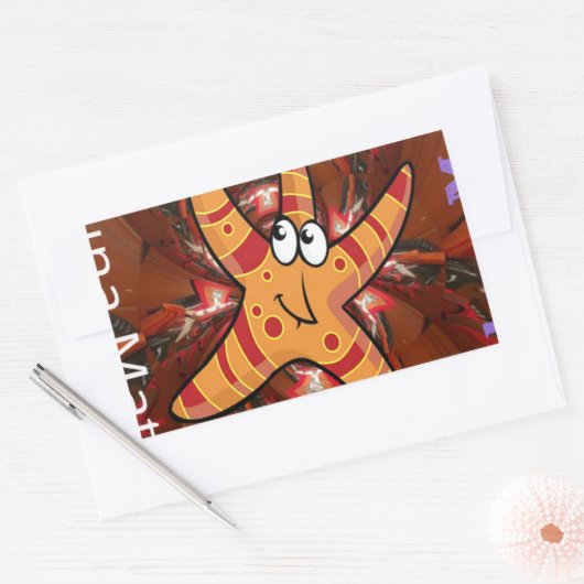 Kleur bij uitvoering rechthoekige sticker (Envelop)