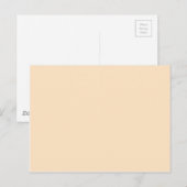kleur bisque briefkaart (Voorkant / Achterkant)