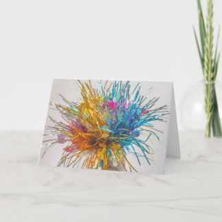 Kleur blast party verjaardag confetti vieren kaart