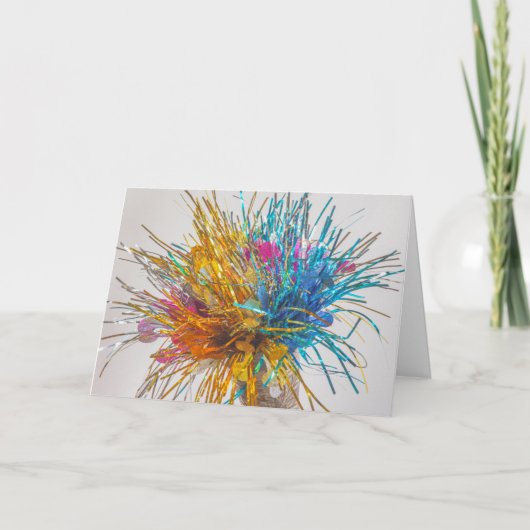Kleur blast party verjaardag confetti vieren kaart (Voorkant)