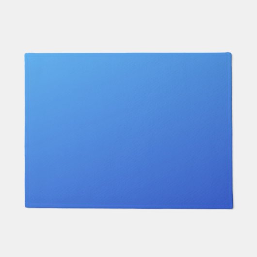 Kleur blauw verloop deurmat (Voorkant)