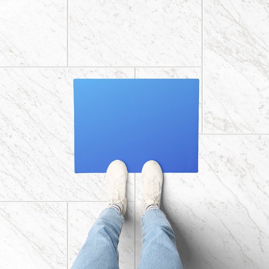 Kleur blauw verloop  deurmat