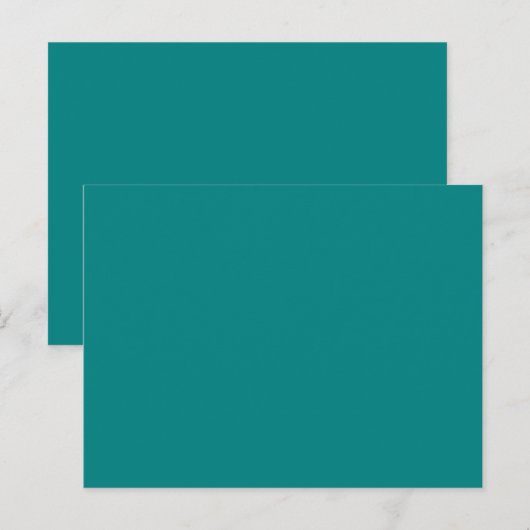 kleur blauwgroen briefkaart (Voorkant / Achterkant)