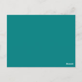 kleur blauwgroen briefkaart (Achterkant)