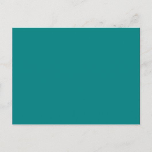 kleur blauwgroen briefkaart (Voorkant)