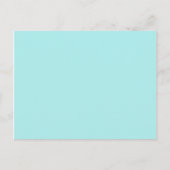 kleur bleke turquoise briefkaart (Voorkant)