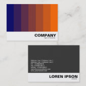 Kleur Blend - Donkerblauw naar Sinaasappel Visitekaartje (Voorkant / Achterkant)