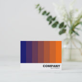 Kleur Blend - Donkerblauw naar Sinaasappel Visitekaartje (Staand voorkant)