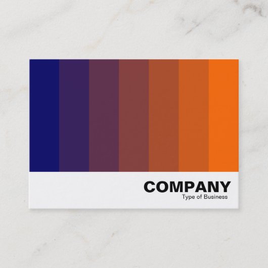 Kleur Blend - Donkerblauw naar Sinaasappel Visitekaartje (Voorkant)