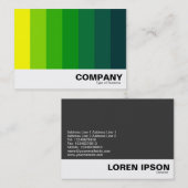 Kleur Blend - Geel tot Donkergroen Visitekaartje (Voorkant / Achterkant)