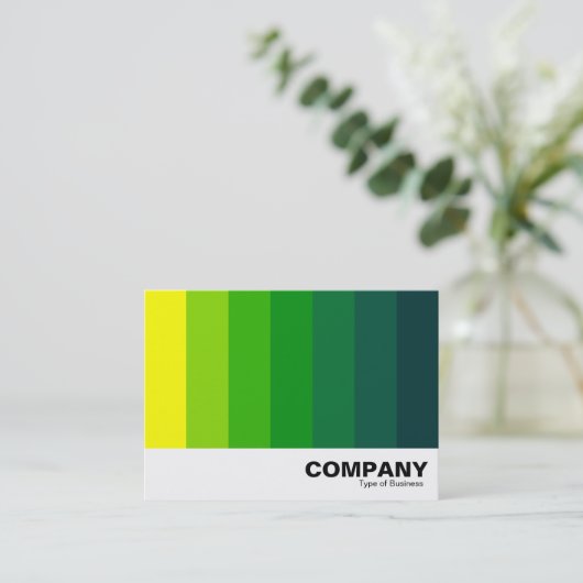 Kleur Blend - Geel tot Donkergroen Visitekaartje (Staand voorkant)