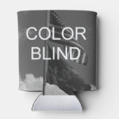 Kleur Blind grijswaardenvlaggen Blikjeskoeler (Achterkant)