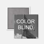 Kleur Blind grijswaardenvlaggen Magneet (Voorkant / Achterkant)