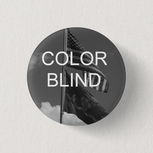 Kleur Blind grijswaardenvlaggen Ronde Button 3,2 Cm (Voorkant)