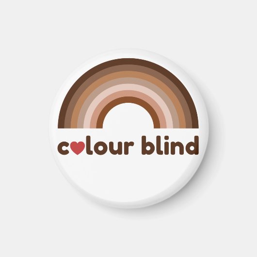 Kleur blind liefde regenboog magneet (Voorkant)