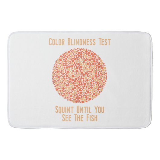 Kleur Blind T Shirt - Grappige Kleurenblindheid Te Badmat (Voorkant)