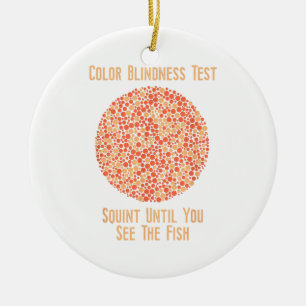 Kleur Blind T Shirt - Grappige Kleurenblindheid Te Keramisch Ornament