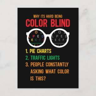 Kleur Blindness Test Oogbril Briefkaart