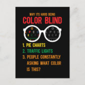 Kleur Blindness Test Oogbril Briefkaart (Voorkant)