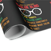 Kleur Blindness Test Oogbril Cadeaupapier (Rol Hoek)