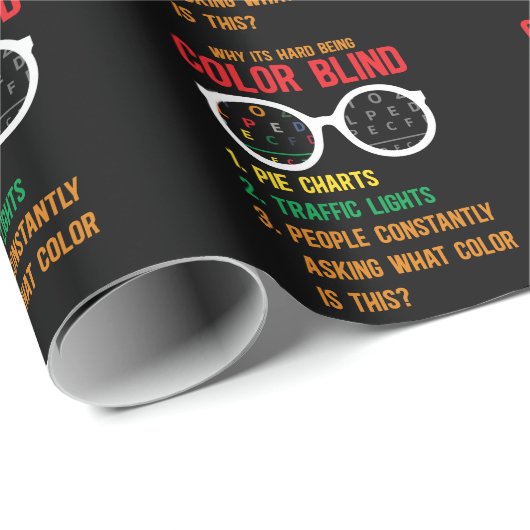Kleur Blindness Test Oogbril Cadeaupapier (Rol Hoek)