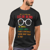 Kleur Blindness Test Oogbril T-shirt (Voorkant)