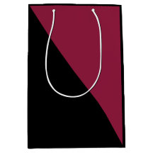 Kleur Block Gift Bag (Black & Berry Red)