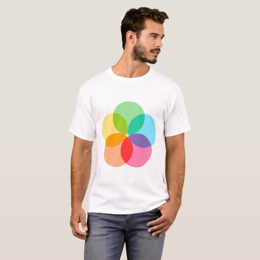 Kleur Bloem T-shirt (Voorkant volledig)